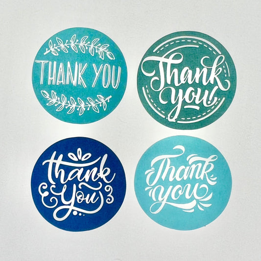 1 Inch Thank You Stickers 500/Roll
